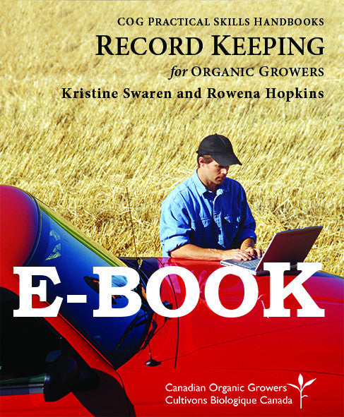 Record Keeping for Organic Growers (E-BOOK)